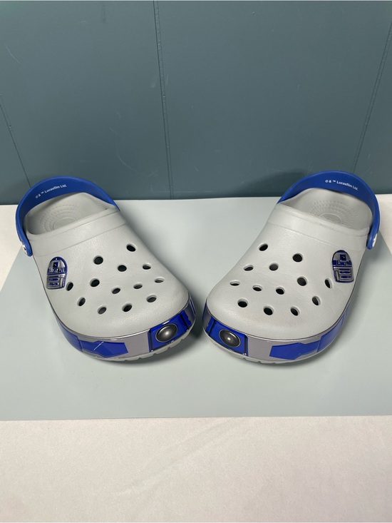 Star Wars Shoes - Star Wars Crocs R2D2 Classic Clogs Grey Blue Mens Size 6 / Womens Size 8 Disney